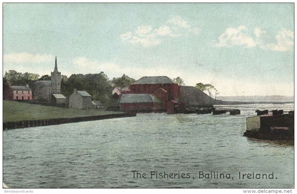 Ireland, BALLINA, Co. Mayo, The Fisheries (1911) - Mayo