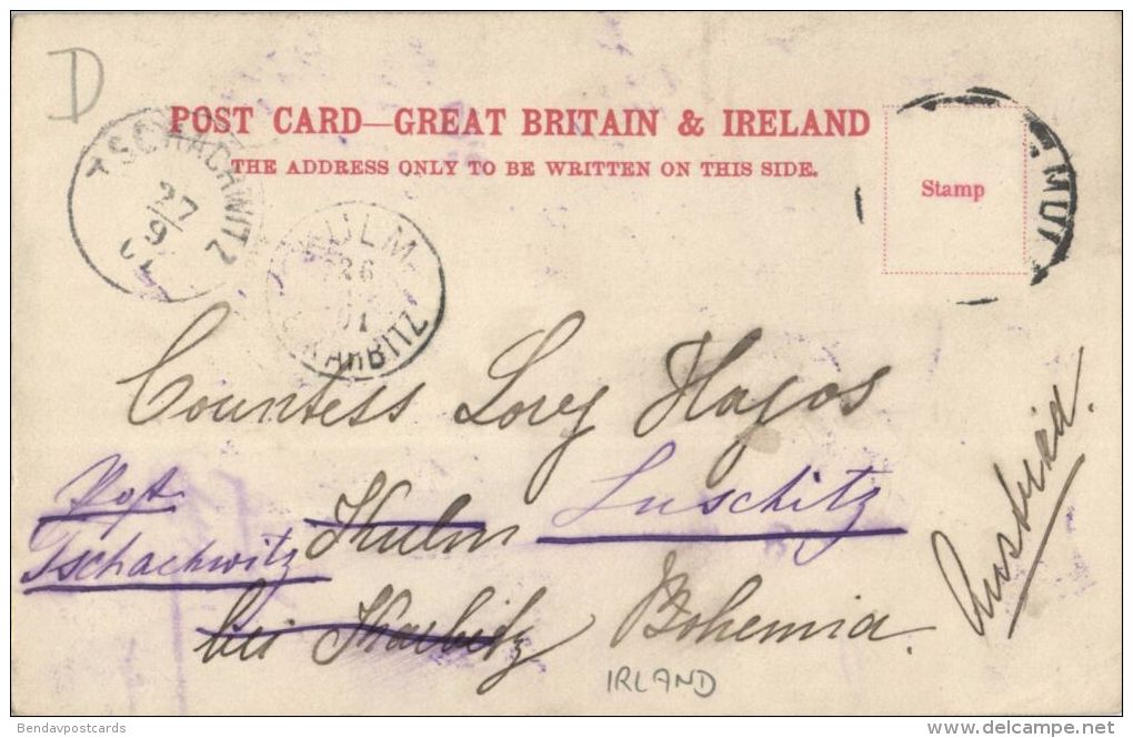 Ireland, DUBLIN, O'Connnell Bridge (1901) - Dublin