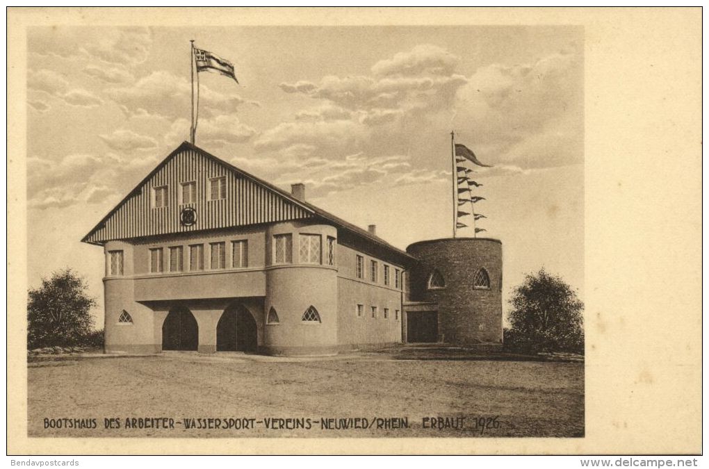 Germany, NEUWIED, Bootshaus Des Arbeiter-Wassersport-Vereins (1926) - Neuwied