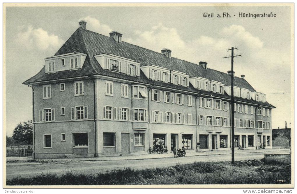 WEIL Am Rhein, Hüningerstrasse (1944) - Weil Am Rhein