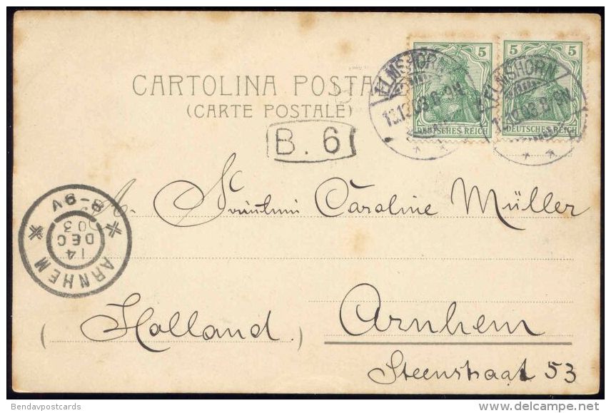 Italy, NAPOLI, Vesuvio, Mount Vesuvius Volcano At Work (1903) Stamps - Napoli (Napels)