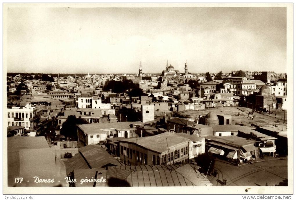 Syria, DAMAS DAMASCUS, General View (1930s) RPPC - Syria