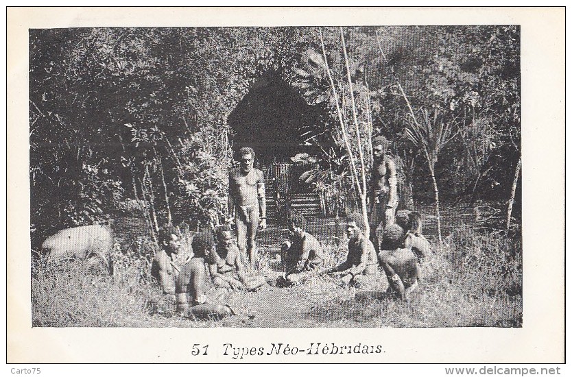 Océanie - Nouvelles-Hébrides - Précurseur 1ère Série - Vanuatu - Types Néo-Hébridais - Nu - N° 47 - Vanuatu