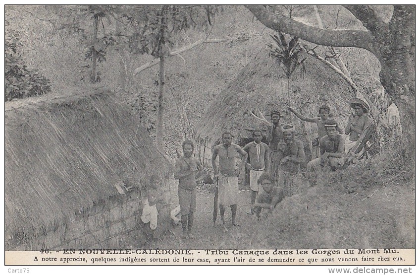 Océanie - Nouvelle-Calédonie - Précurseur - Tribu Canaque Gorges Du Mont Mû - Nu - N° 46 - Nouvelle-Calédonie