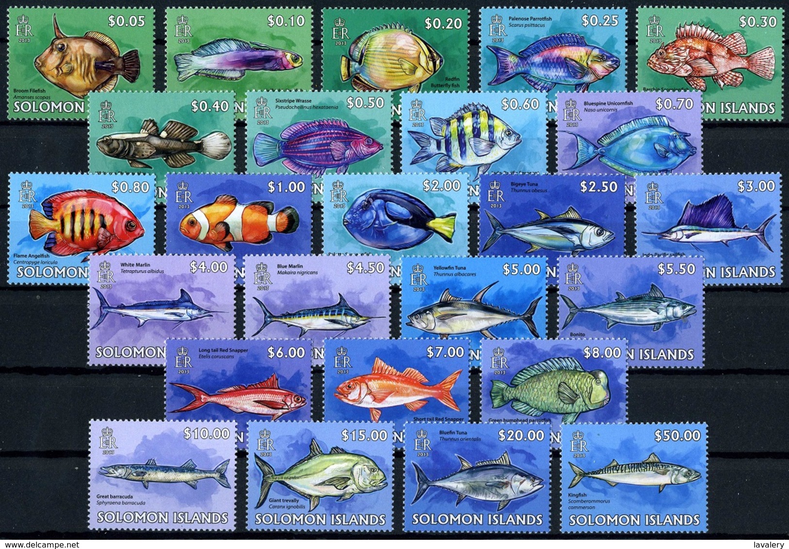 SOLOMON ISLANDS 2013 Fish Fishes Marine Life Fauna MNH - Fishes