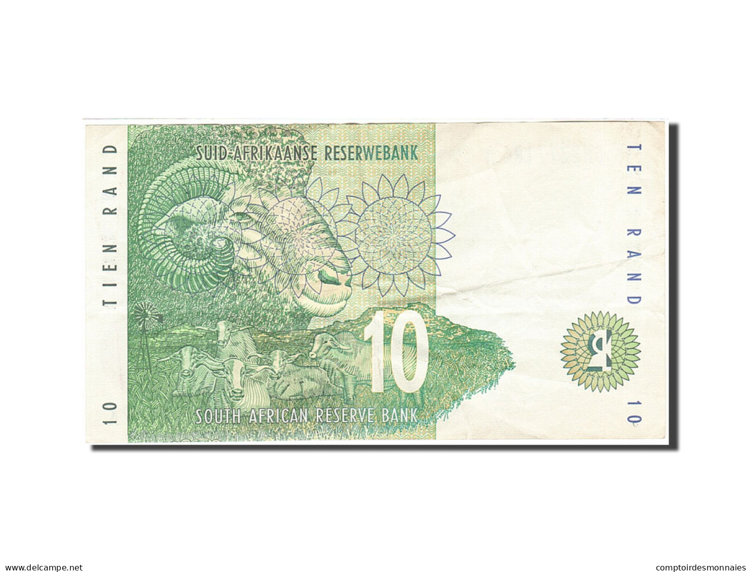 Billet, Afrique Du Sud, 10 Rand, 1992-1994, 1993, KM:123a, TTB - Sudafrica