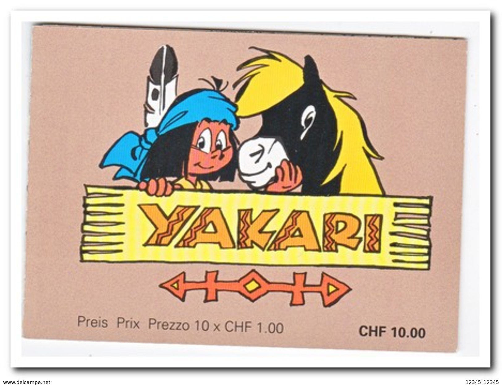 Yakari 2012, Gestempeld USED, Booklet - Carnets