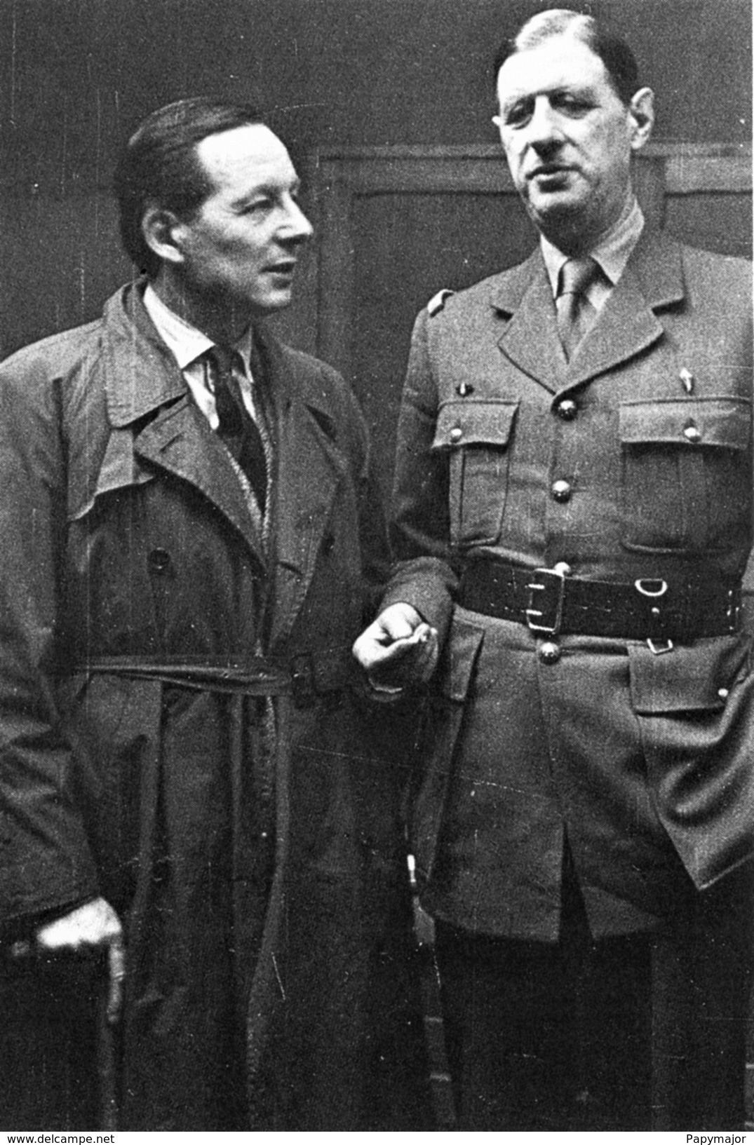 Militaria WW2 - Le Général De Gaulle Et Le Journaliste Jean Oberlé à Londres - 1939-45