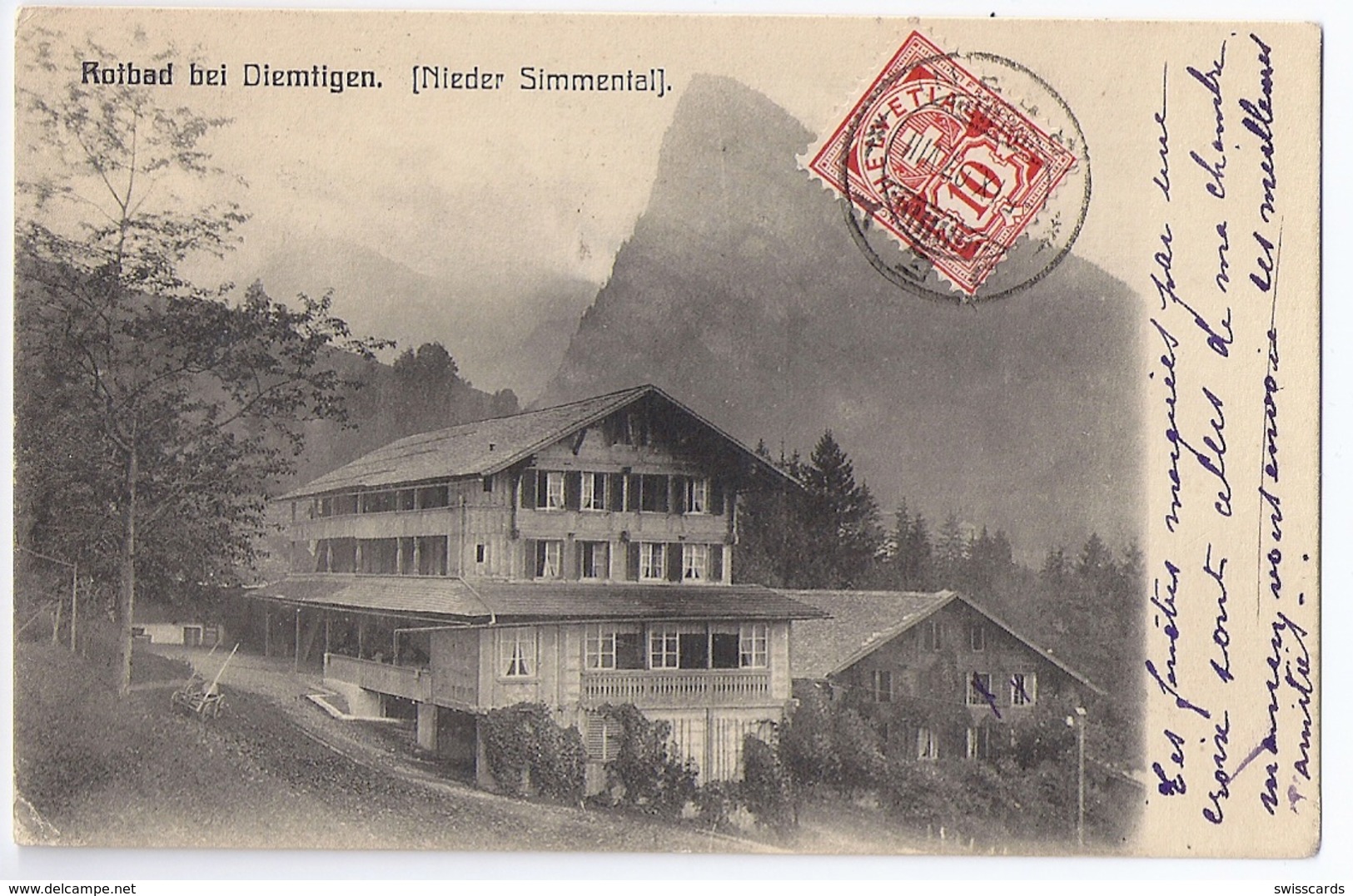 ROTBAD Bei Diemtigen, Niedersimmental 1907 - Diemtigen