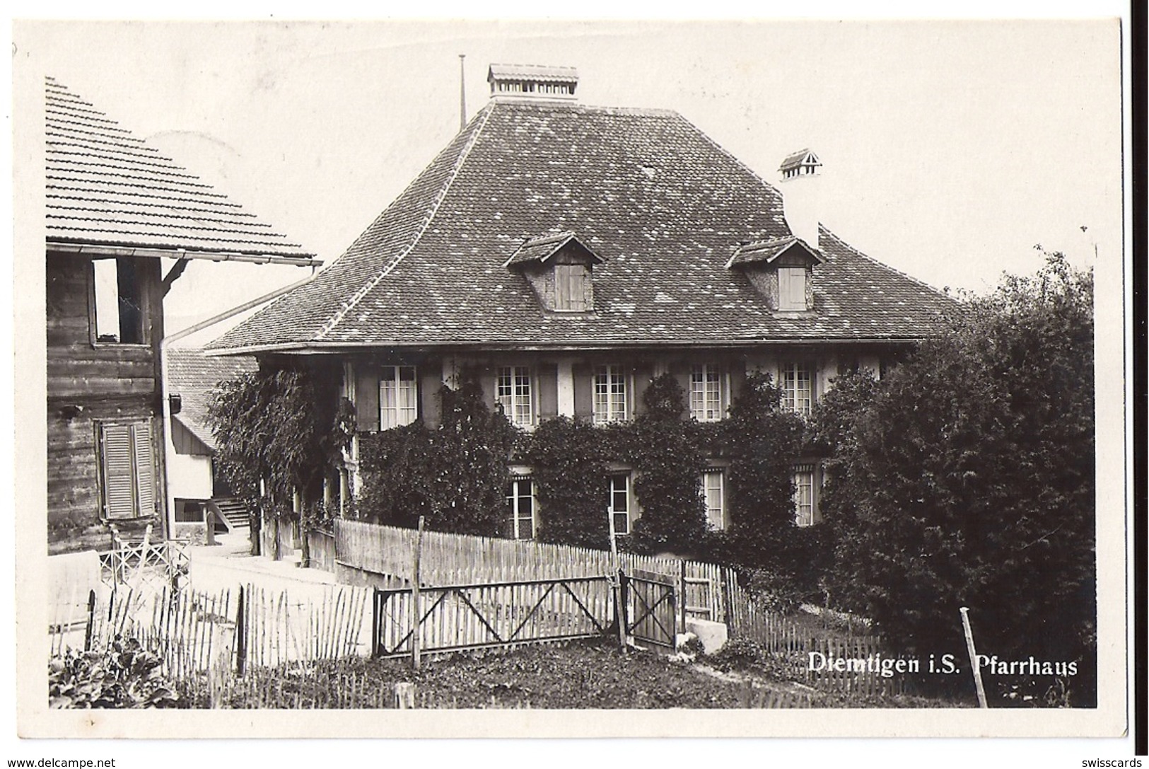 DIEMTIGEN: Pfarrhaus Foto-AK 1929 - Diemtigen