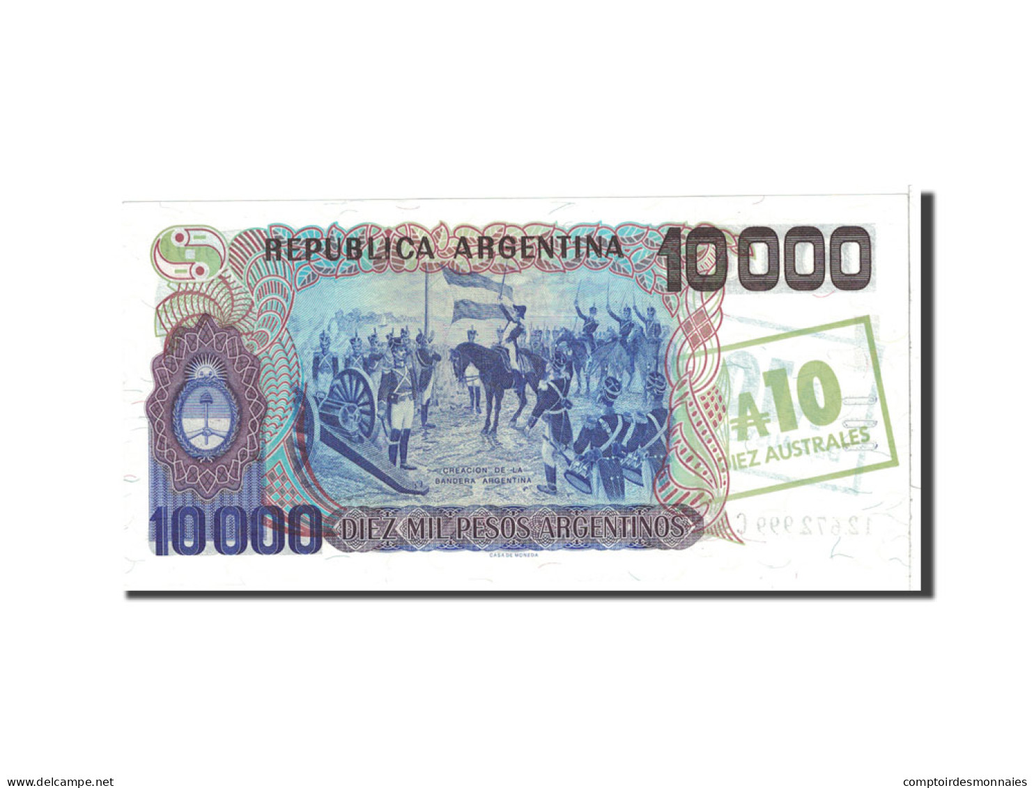 Billet, Argentine, 10 Australes, 1985, Undated, KM:322c, SPL+ - Argentine