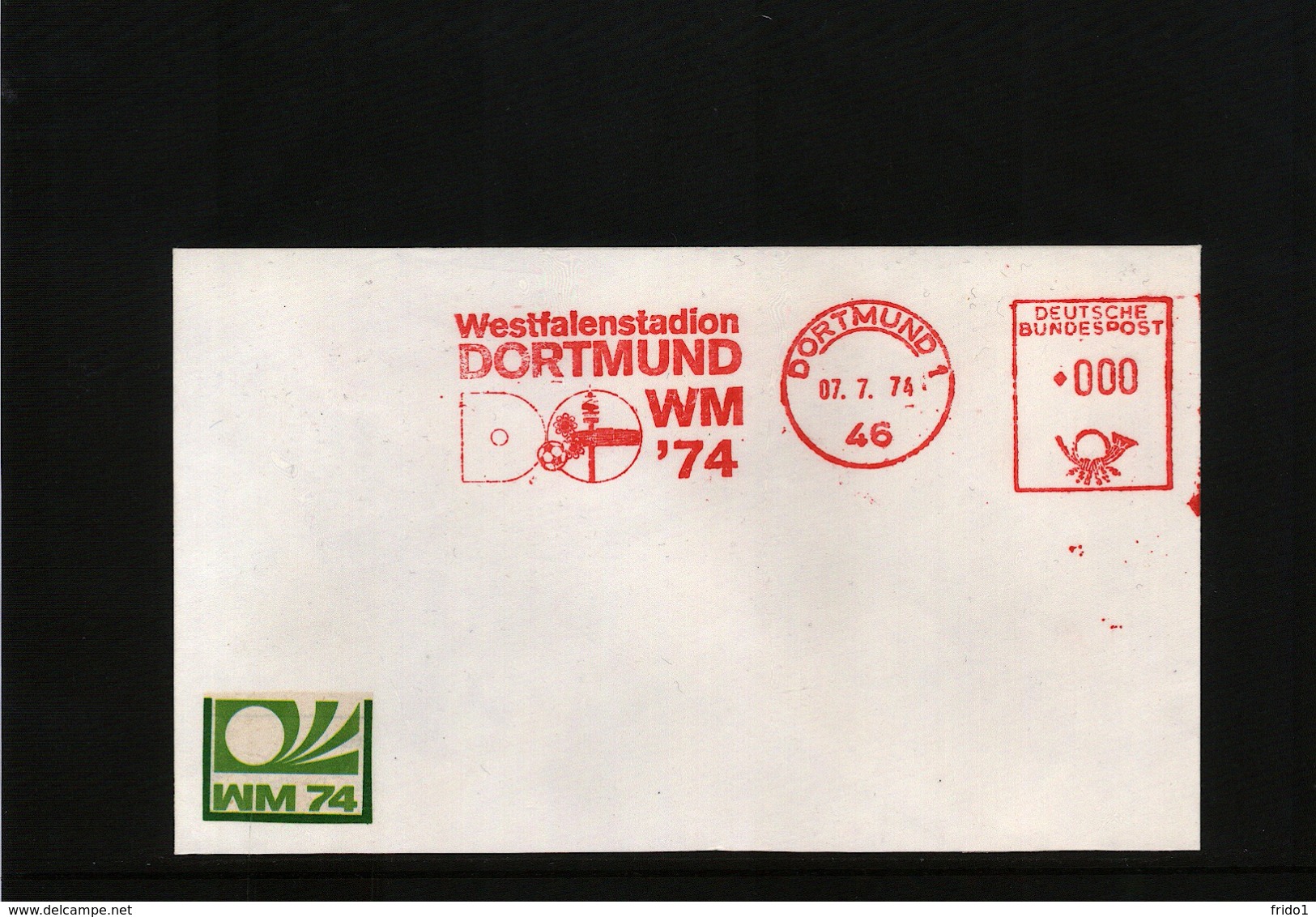 Deutschland / Germany 1974 World Football Champioship Germany  Interesting Letter With Scarce Metermark/ Freistempel - 1974 – Allemagne Fédérale