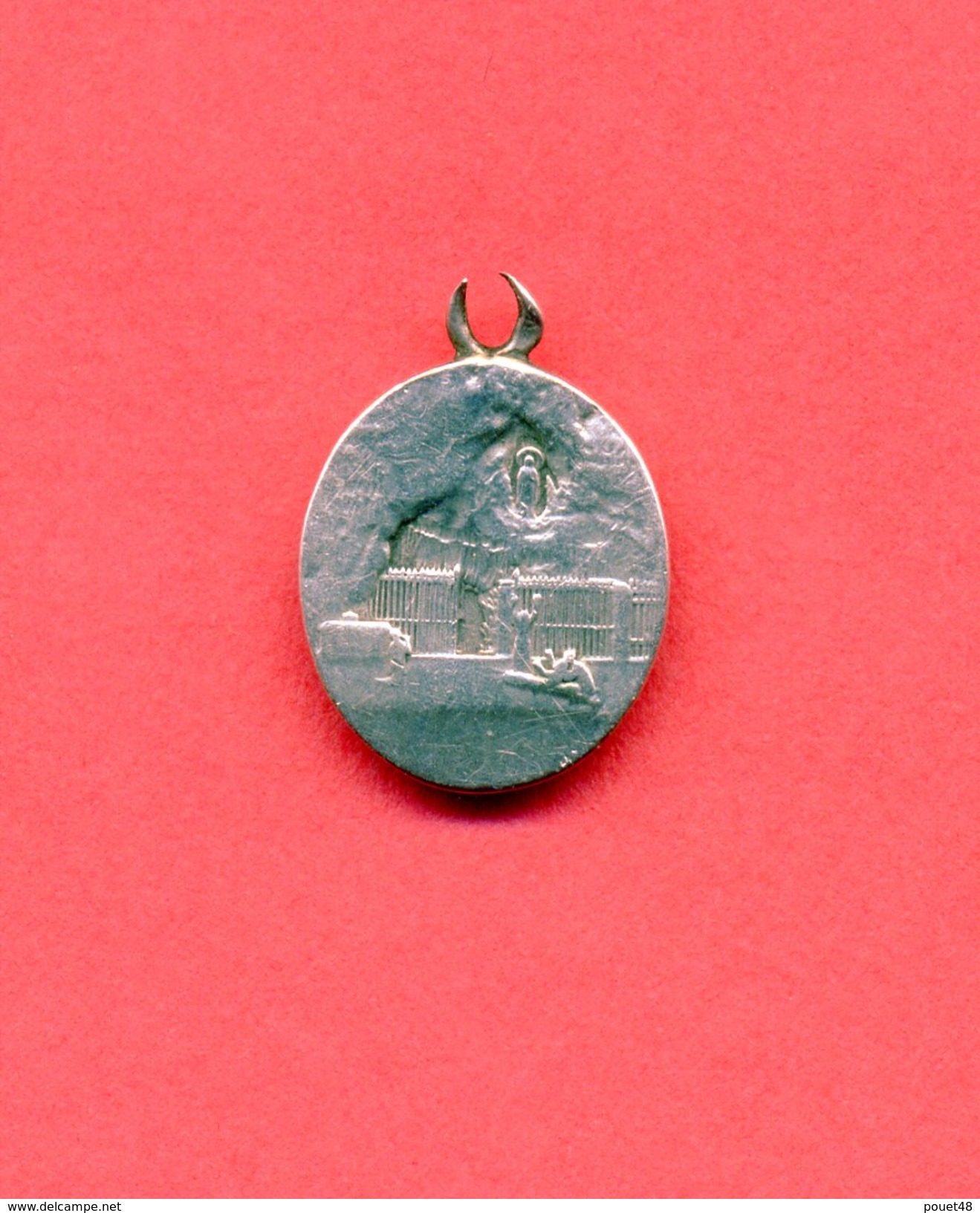 Très Beau Médaillon Argent, Médaille Religieuse." Vierge" Silver Religious Medal: Poinçon. - Religione & Esoterismo