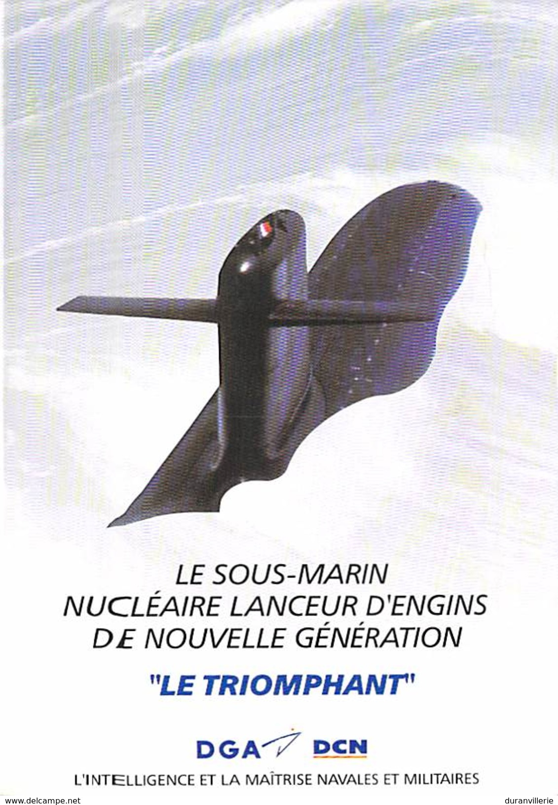 50 - CHERBOURG - Sous-marin Nucléaire Lanceur D'engins "Le Triomphant" 1996 - Cherbourg