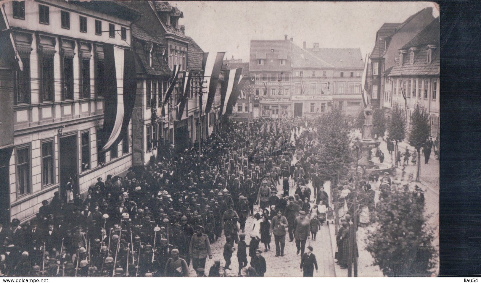 CARTE-PHOTO Stempel Bleicherode 1915 (Truppen) - Bleicherode