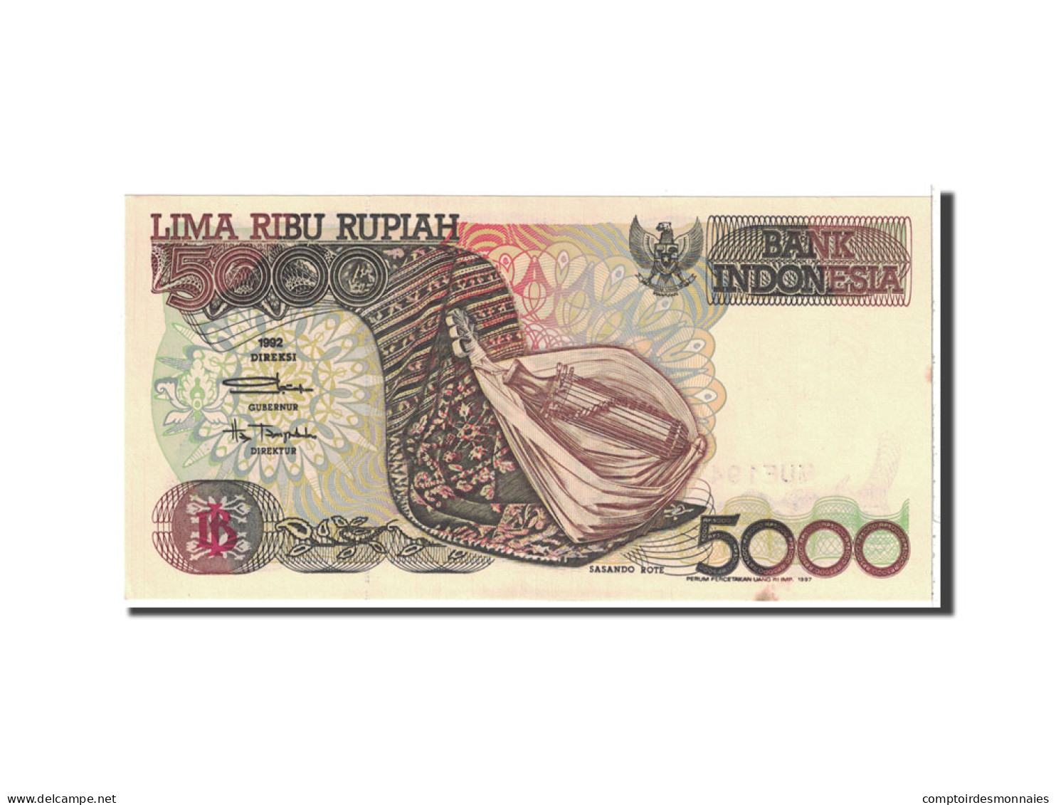 Billet, Indonésie, 5000 Rupiah, 1992, Undated, KM:130a, SUP+ - Indonésie