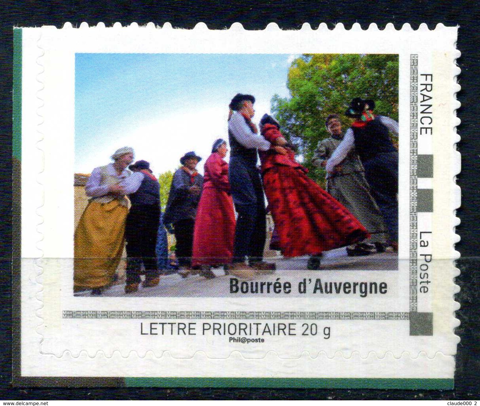 Bourrée D' Auvergne Adhésif Neuf ** . Collector " L ' Auvergne "  2009 - Collectors