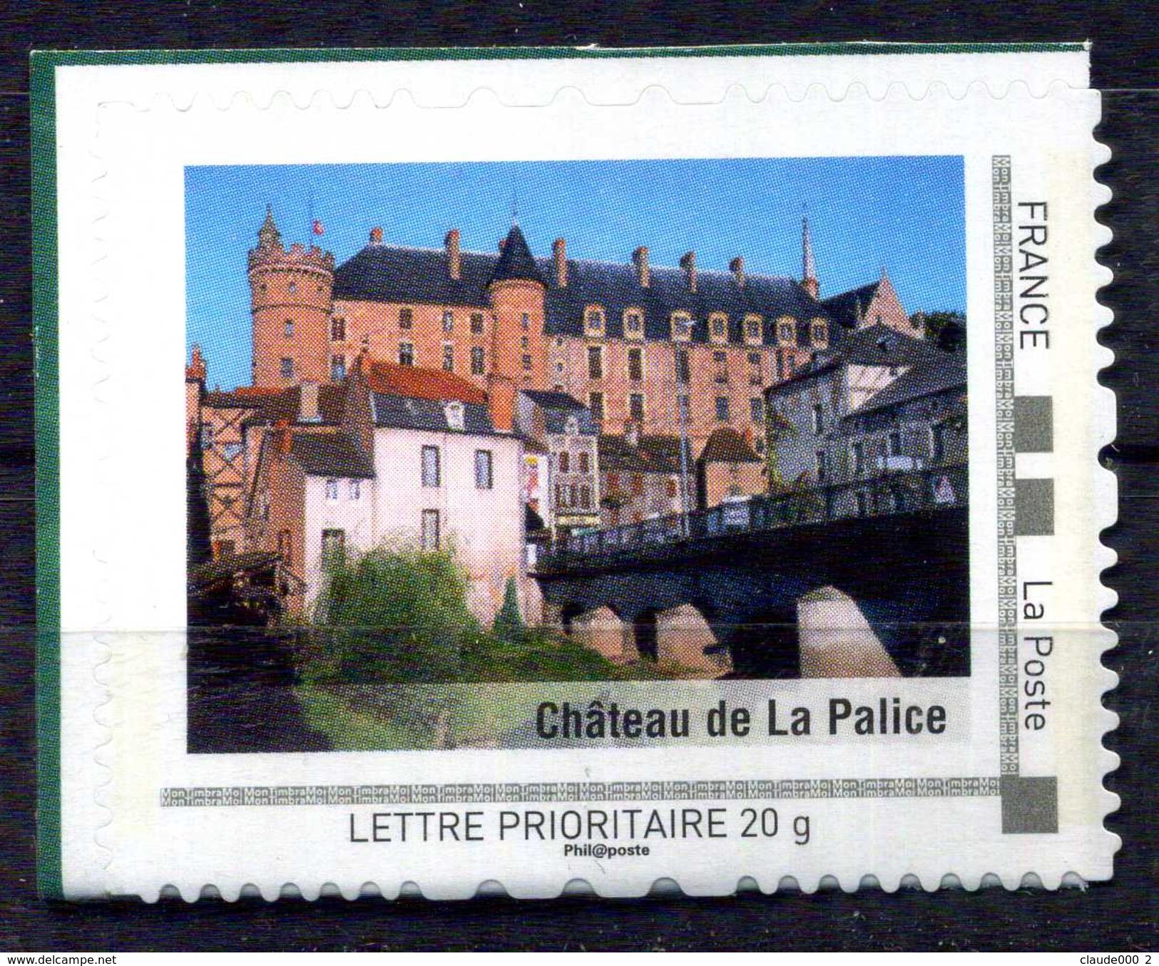 Chateau De La Palice Adhésif Neuf ** . Collector " L ' Auvergne "  2009 - Collectors