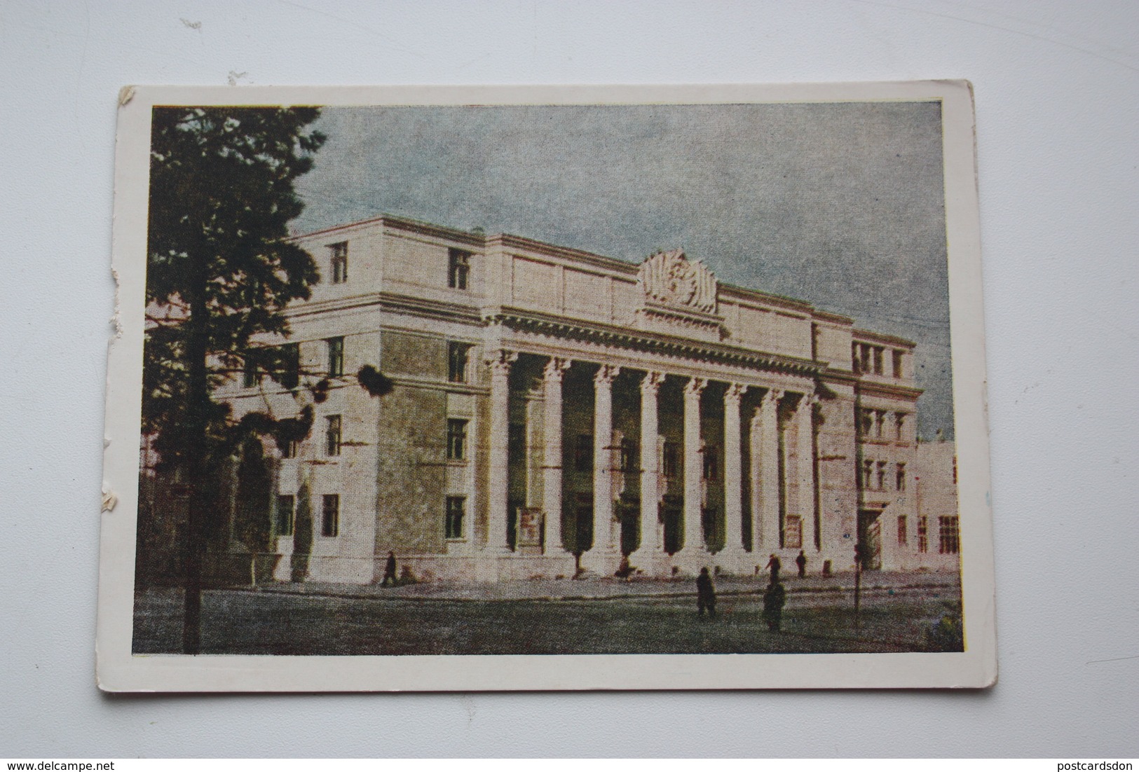 AZERBAIJAN  - Old Postcard - BAKU. Central Club. Stalin Style - 1954 - Azerbaigian