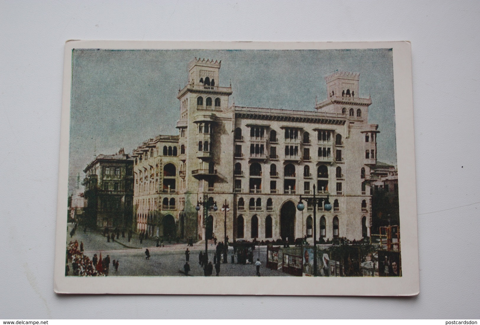 AZERBAIJAN  - Old Postcard - BAKU. "Buzovnyneft" Building - Stalin Style - 1954 - Azerbaïjan