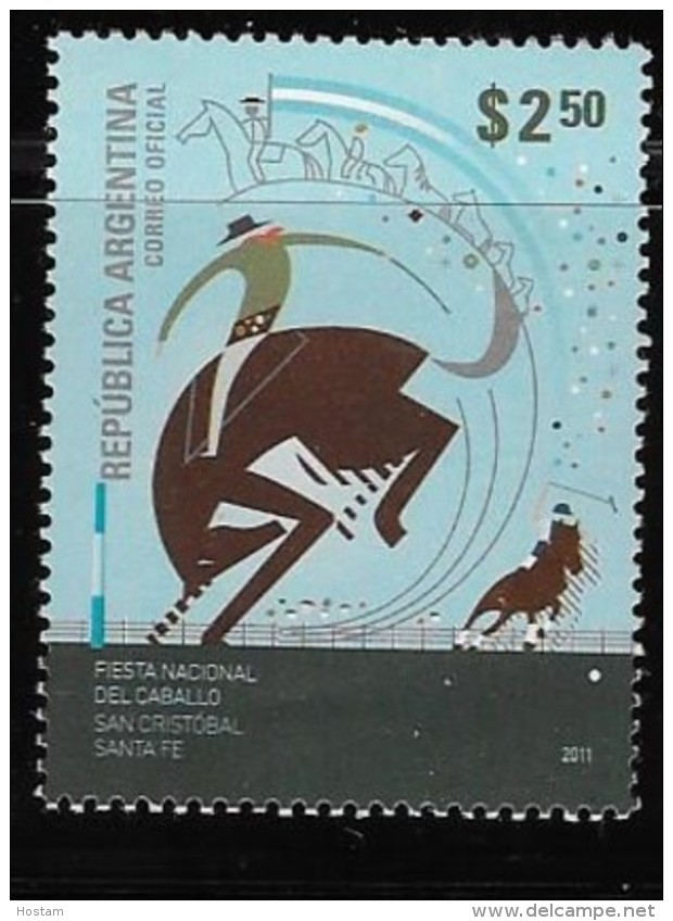 ARGENTINE, 2011, MINT HINGED,  # 2622    FESTIVALS: NATIONAL HORSES    MH - Neufs