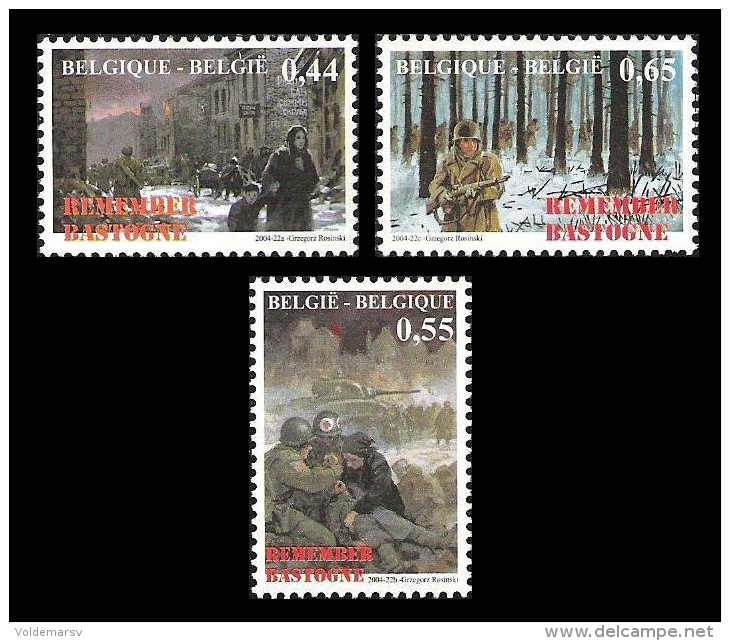 Belgium 2004 Mih. 3378/80 World War II. Battle Of The Bulge MNH ** - Nuovi