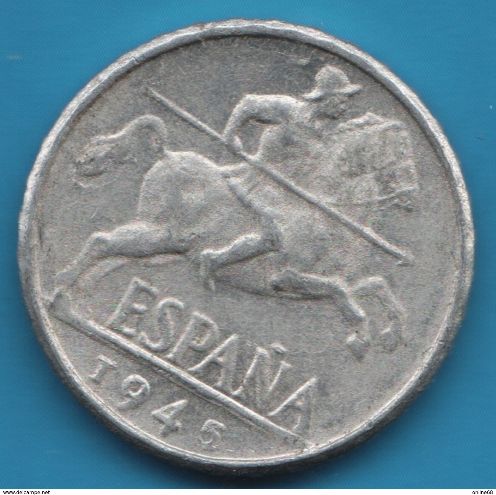 ESPANA 10 CENTIMOS 1945 Cavalier Ibérique - 10 Centimos