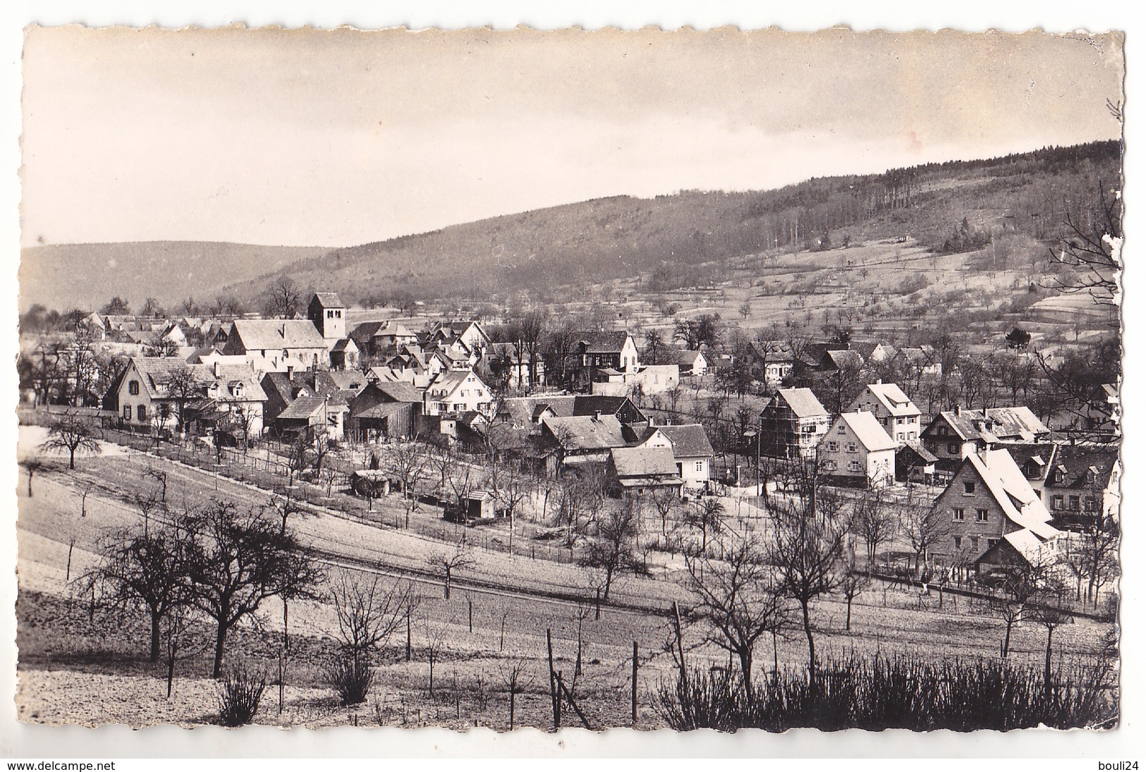 LAHR BADE  VILLAGE DE  BURGHEIM   CARTE  CIRCULEE - Lahr