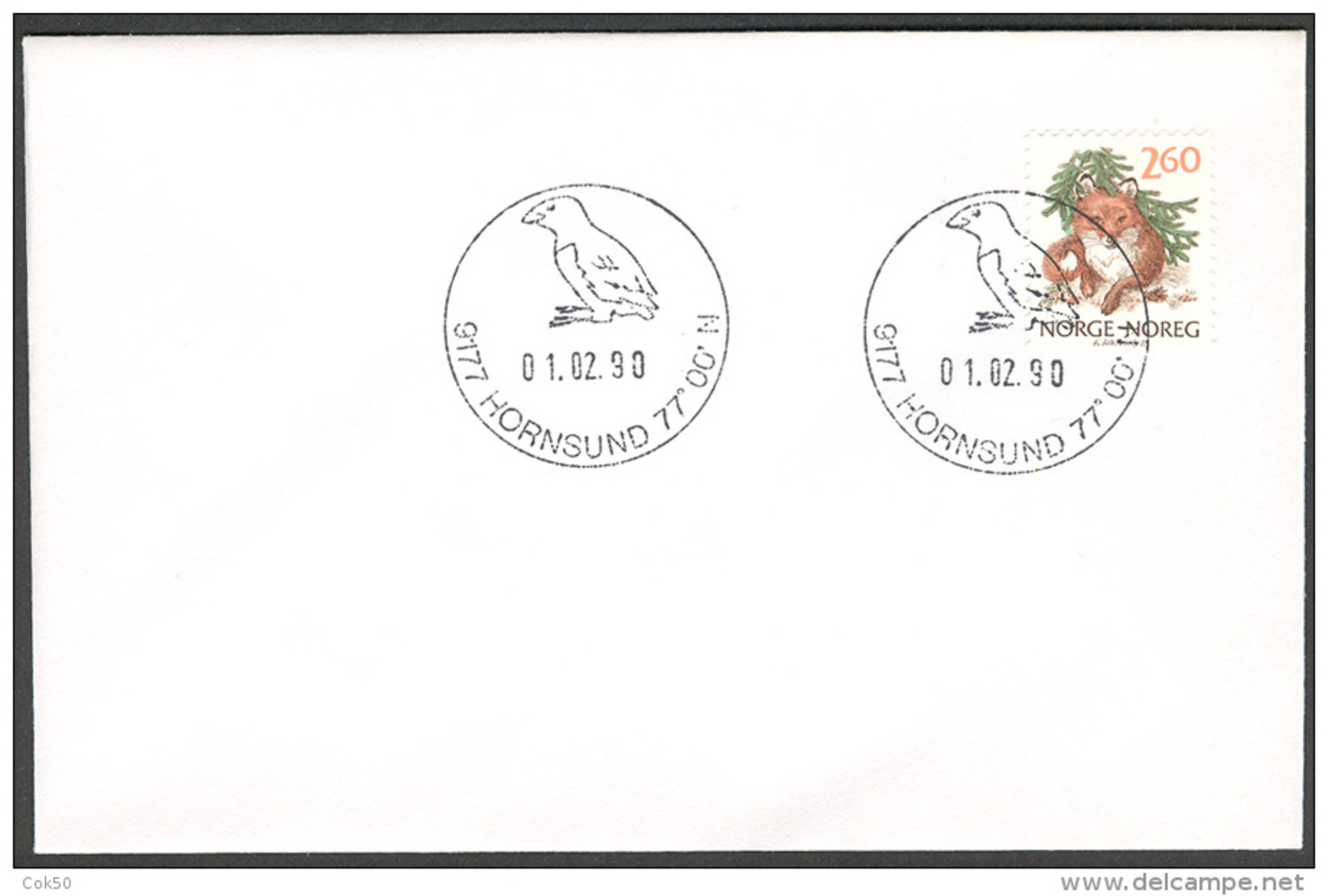 NORWAY «9177 Hornsund 77o00'N» (Svalbard) - 01.02.1990 - Faune Arctique