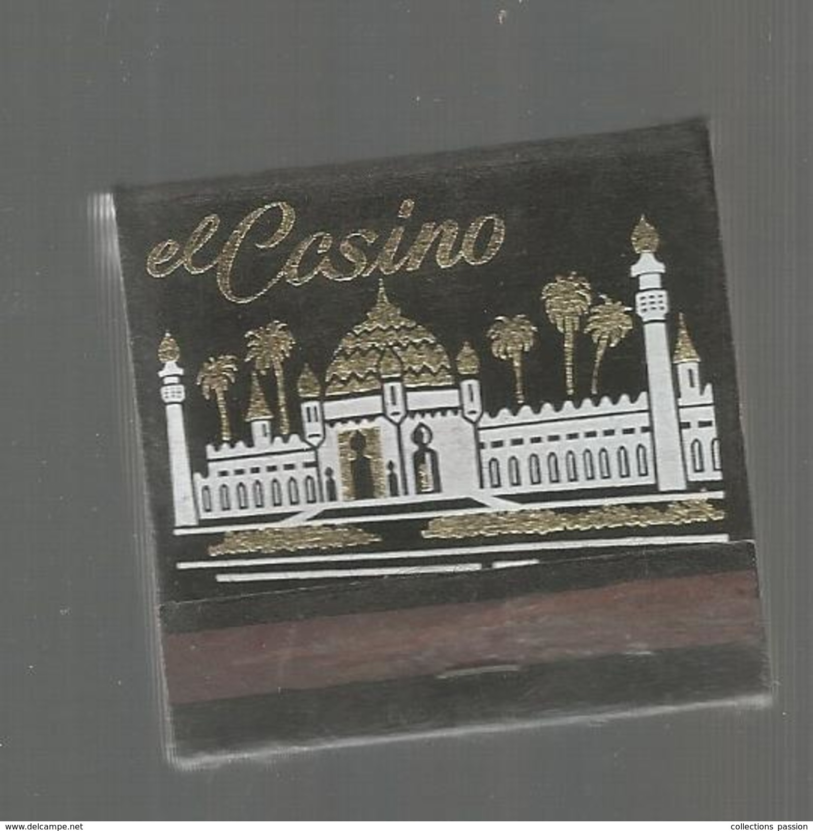 G-I-E, Tabac, Boites, Pochette D'ALLUMETTES, 2 Scans, Publicité  , Bahamas, EL CASINO , Freeport Grand Bahama Island - Boites D'allumettes - Etiquettes