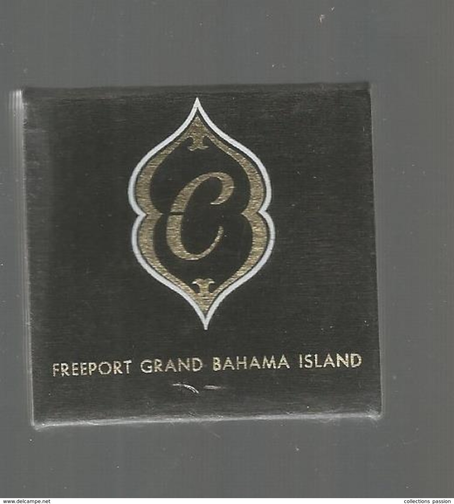 G-I-E, Tabac, Boites, Pochette D'ALLUMETTES, 2 Scans, Publicité  , Bahamas, EL CASINO , Freeport Grand Bahama Island - Luciferdozen - Etiketten