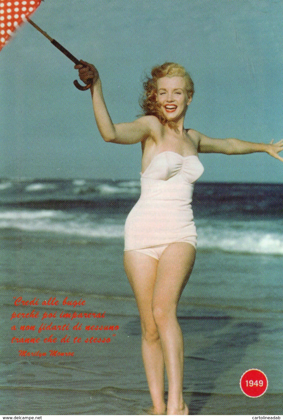 [DC1622] CARTOLINEA - MARILYN MONROE 1962/2012 - CINQUANTENARIO DELLA SCOMPARSA - Famous Ladies