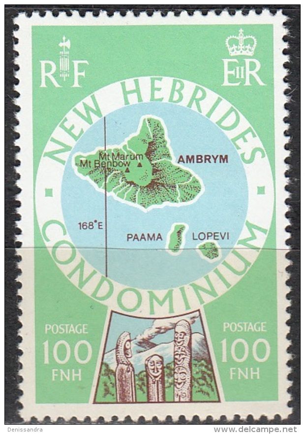 Nouvelles Hebrides 1977 Michel 483 Neuf ** Cote (2005) 5.00 Euro Ile Ambrym - Unused Stamps