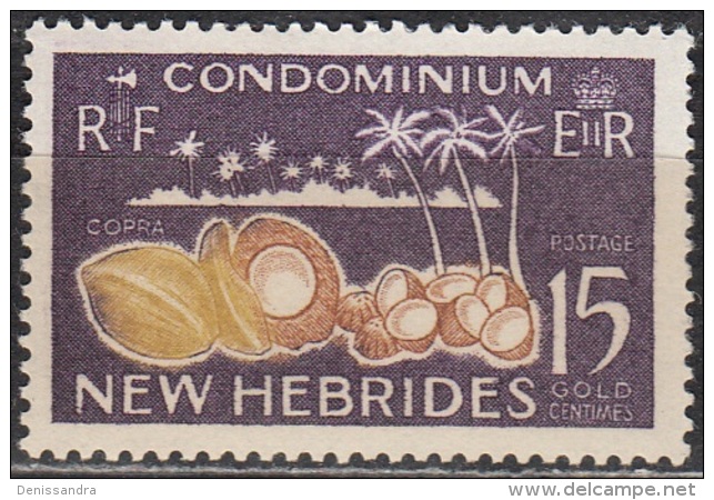 Nouvelles Hebrides 1963 Michel 200 Neuf ** Cote (2005) 0.80 Euro Fruit De Coco - Neufs