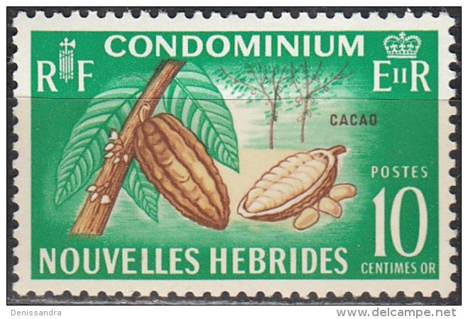 Nouvelles Hebrides 1965 Michel 216 Neuf ** Cote (2005) 1.30 Euro Arbre De Cacao - Ongebruikt