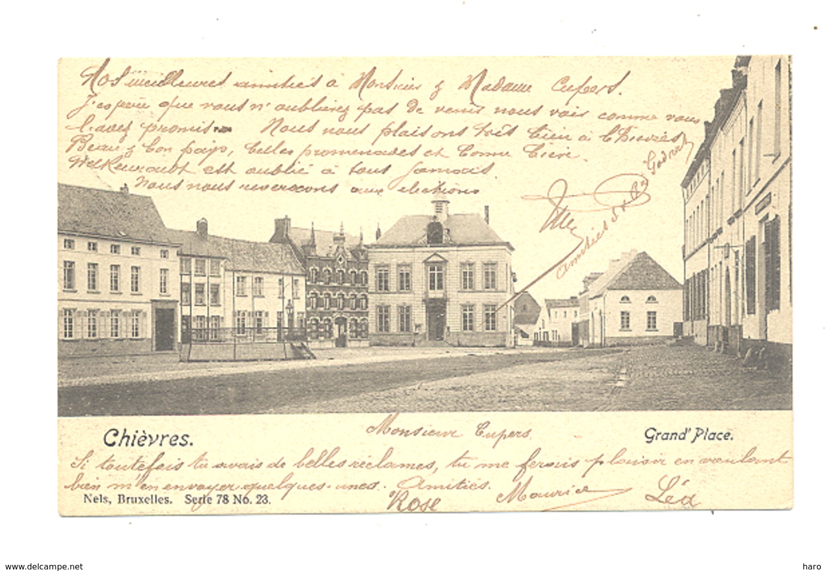 CHIEVRES - Grand'Place 1904 (1569)rl - Chievres