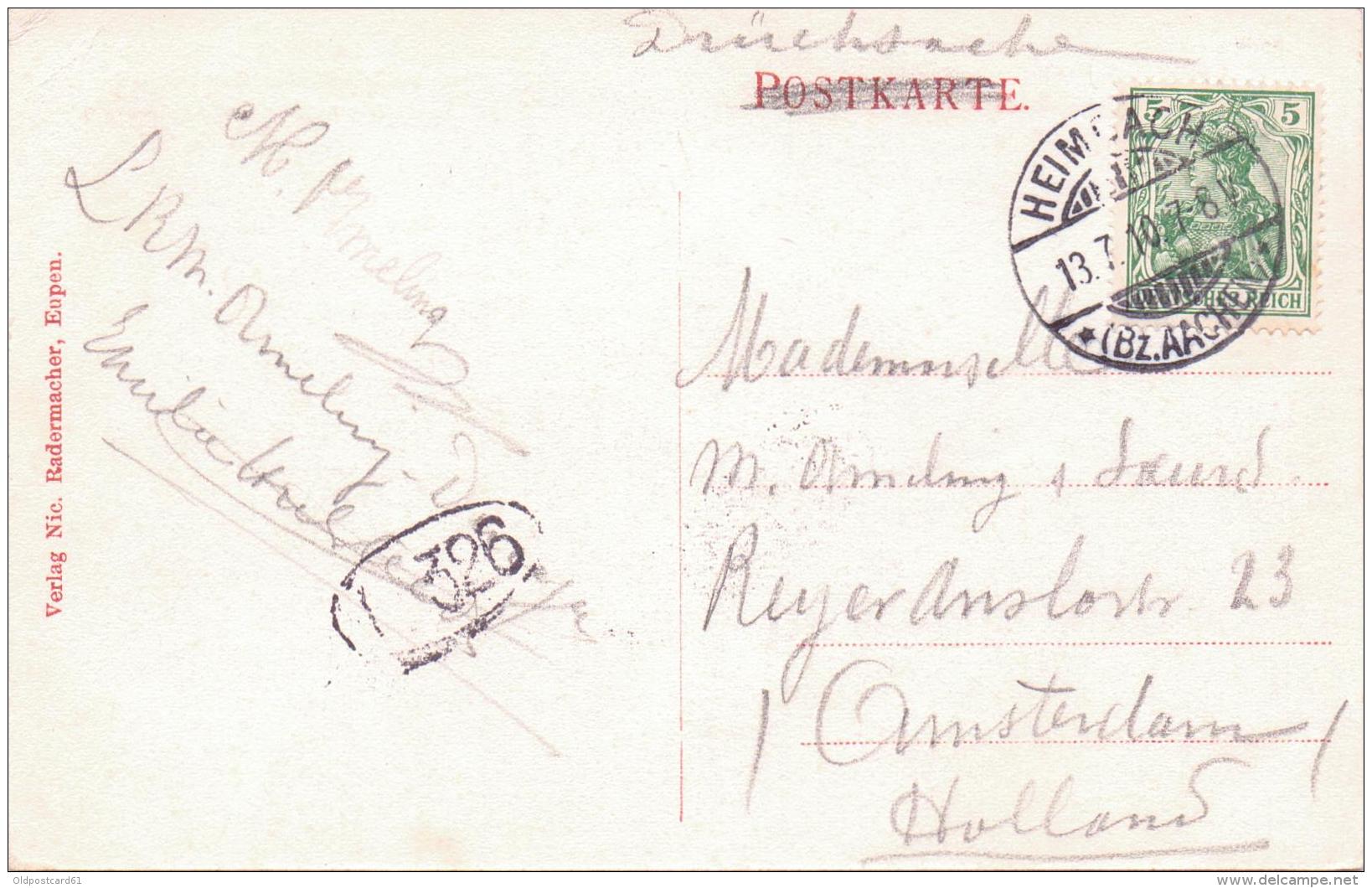 ALTE AK  HASENFELD / NRW  - Partie Bei Hasenfeld Bei Heimbach / Nahe Kraftstation / Eifel - 1910 Gelaufen - Autres & Non Classés