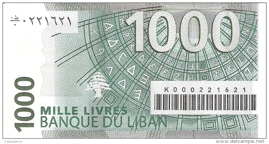LIBAN   1000 Livres   2004 (2006)   P. 84a   UNC - Liban