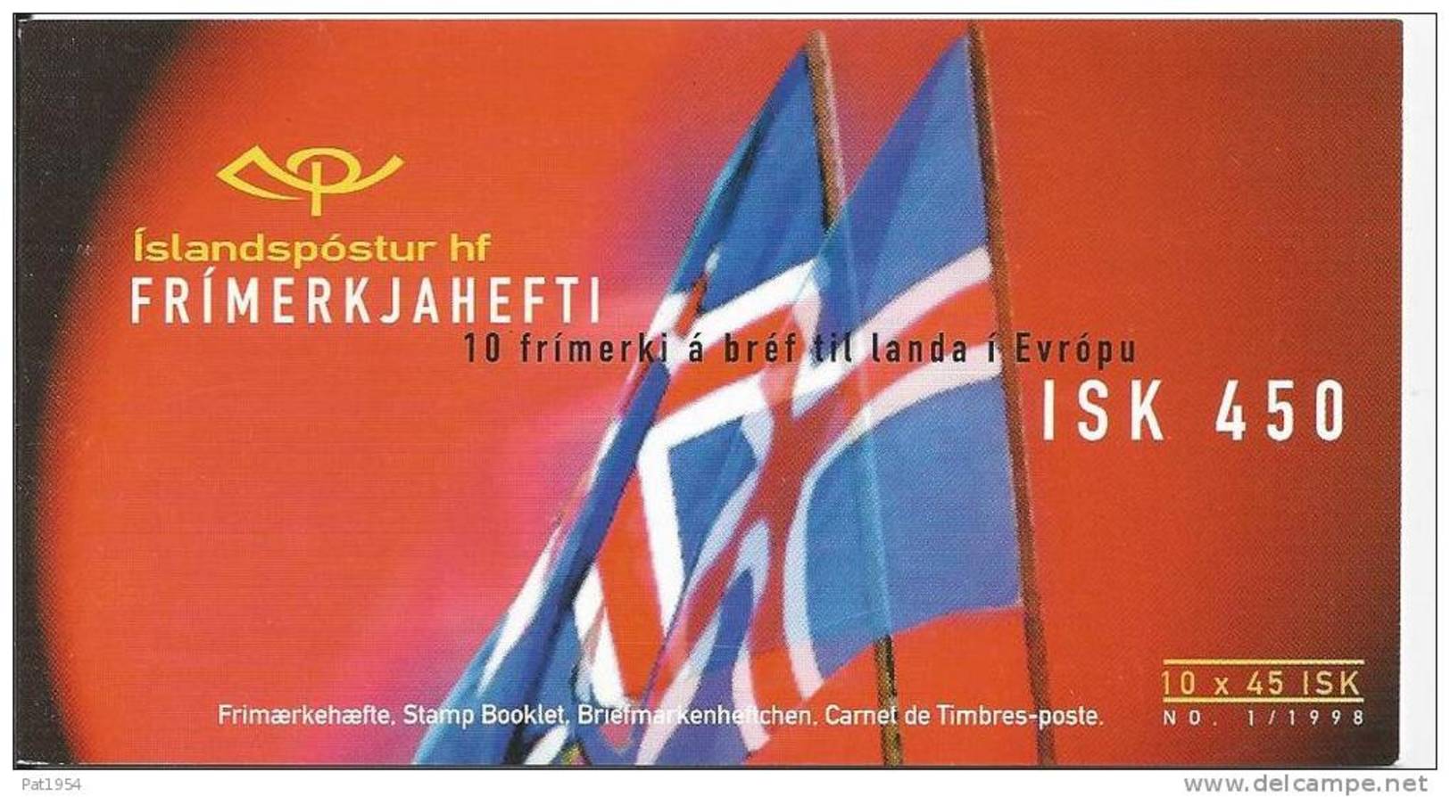 Islande 1998 Carnet C 839 Europa Festivals - Carnets