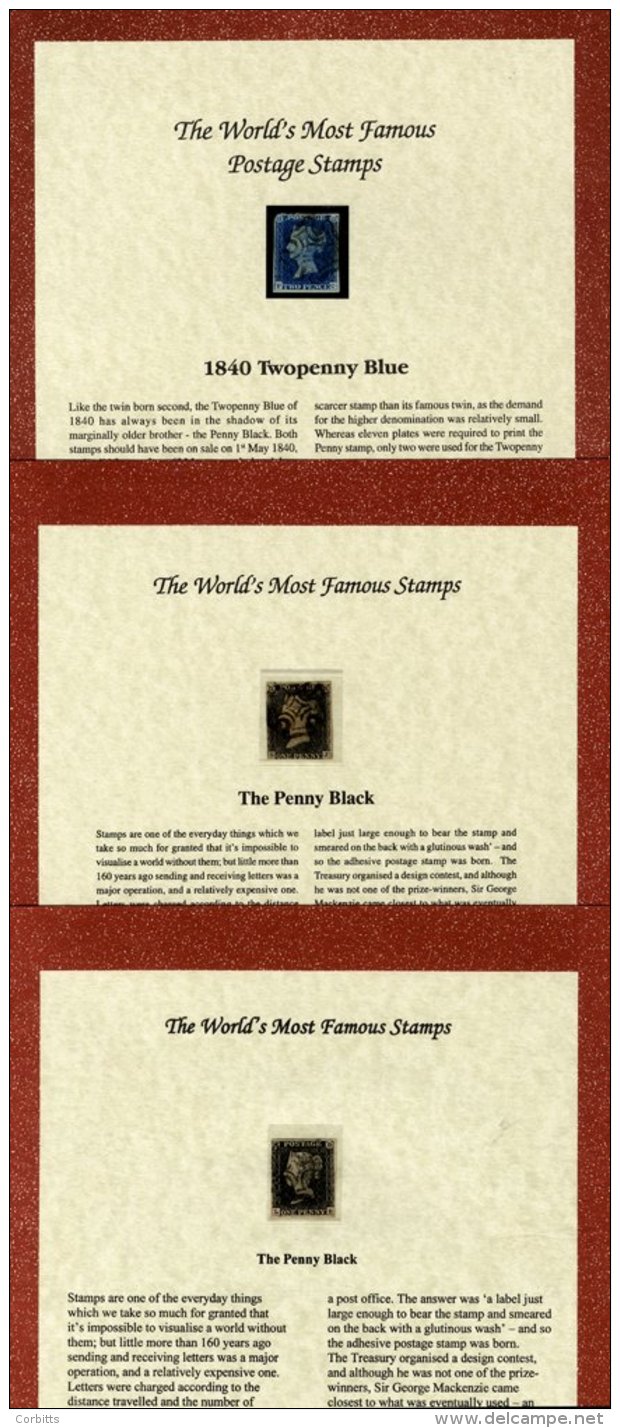 QV-QEII Selection Of Items Purchased From 'Westminster' Each In A Special Black Presentation Folder. Comprises 1840 1d ( - Autres & Non Classés