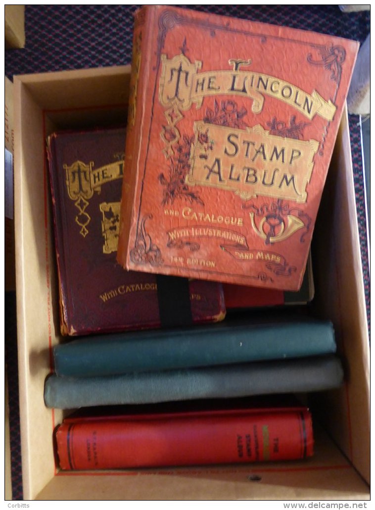 ACCUMULATION In Carton With World Collections Housed In Ten Albums Incl. Old Lincoln Albums (2), Movaleaf Etc. - Autres & Non Classés