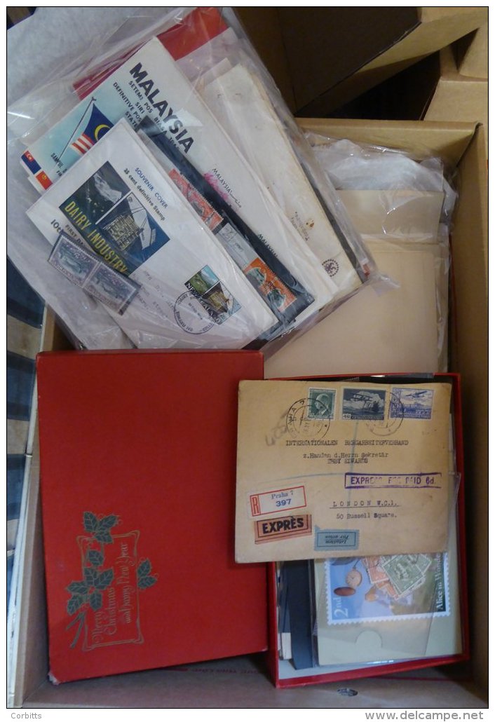 MISCELLANEOUS ACCUMULATION In Carton Incl. Useful India Collection In A Stock Book, Several Stock Books Of European, Bri - Otros & Sin Clasificación