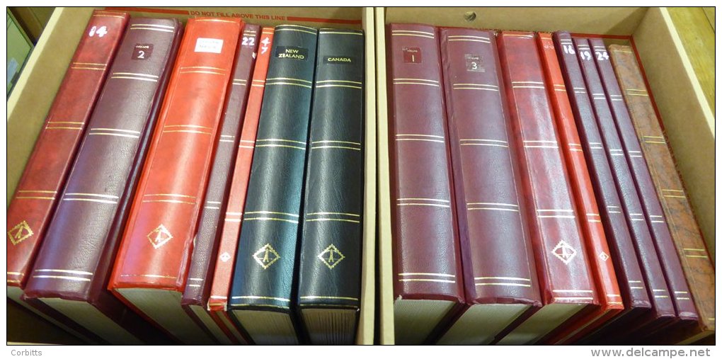 WORLD Incl. British Commonwealth Ranges In Fifteen Stock Books M &amp; U (with Duplication) Incl. Canada, Malta, New Zea - Sonstige & Ohne Zuordnung