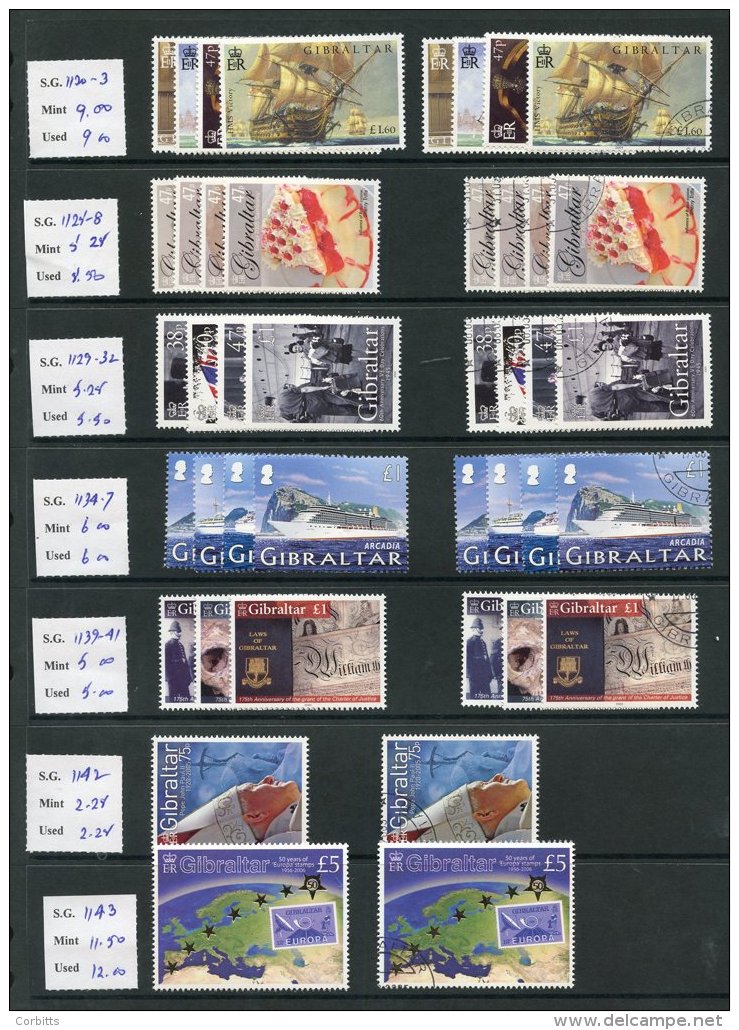 GIBRALTAR 1886-2012 Extensive Stock, Strength From 1938 With QEII New Issues Incl. M/Sheets, Booklets, Sets Of Both UM & - Other & Unclassified