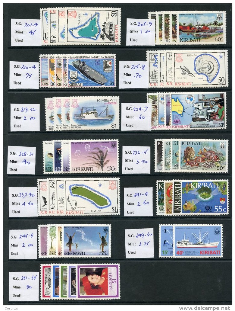 GILBERTS/KIRIBATI/TUVALU UM Or VFU Sets Incl. M/Sheets With Odd Earlies. Noted - Kiribati Up To 2015 Etc. Retail &pound; - Sonstige & Ohne Zuordnung