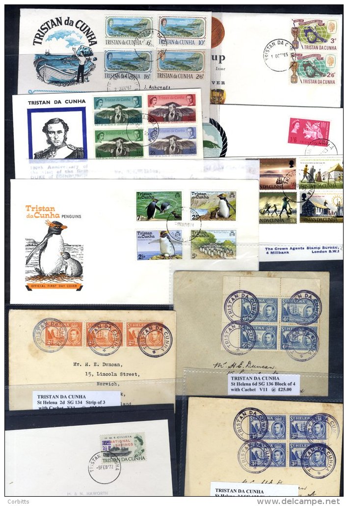 TRISTAN DA CUNHA 1963-2008 First Day Covers (approx 279) Incl. Defins, Commems, M/Sheets &amp; Attractive Thematics Etc. - Sonstige & Ohne Zuordnung