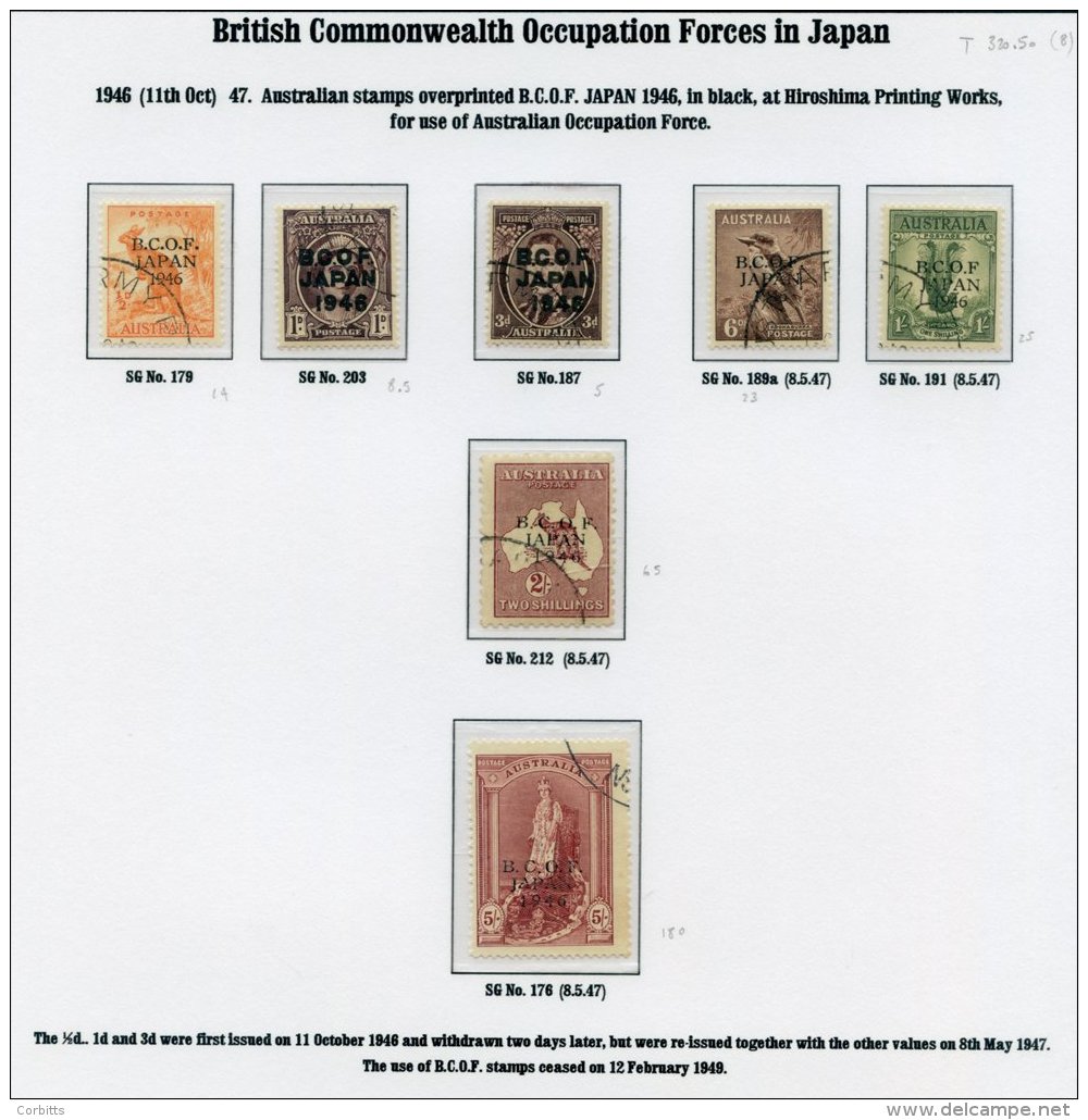 AUSTRALIA 1934-52 Appears Complete FU Incl. Robes Papers &amp; 1946 B.C.O.F Set, Plus 1952 3/6d Booklet, SG.SB30. (138) - Sonstige & Ohne Zuordnung