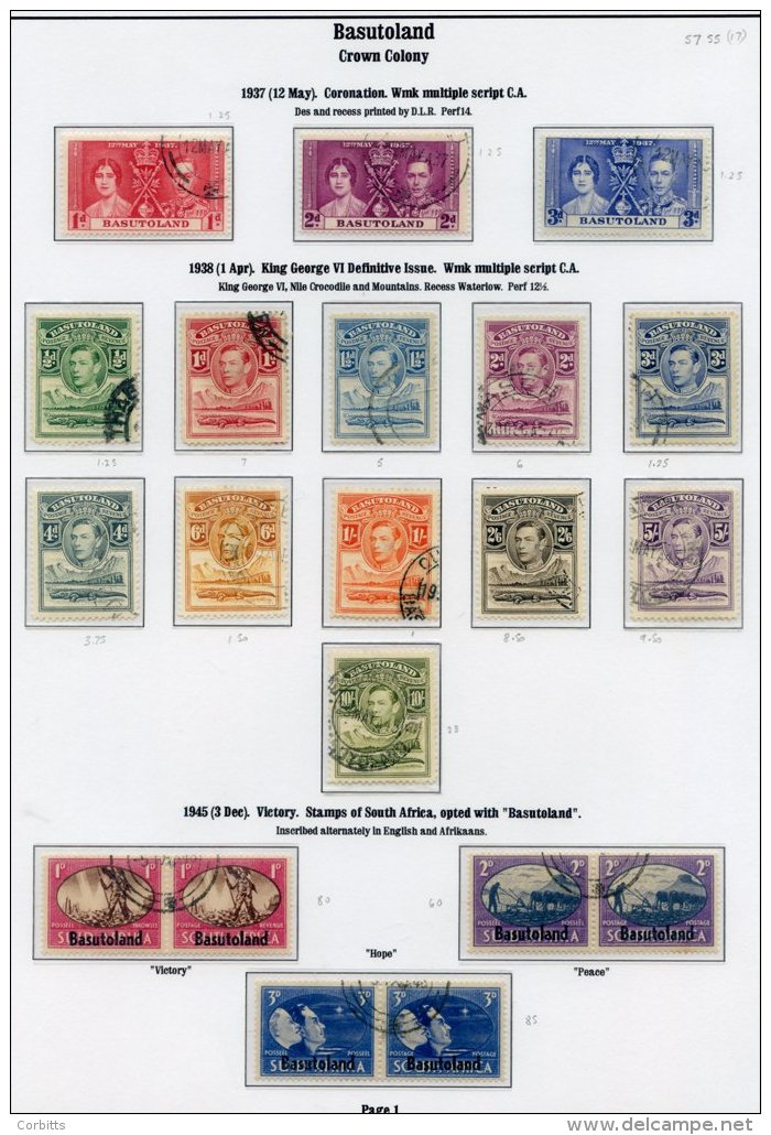 BARBADOS &amp; BASUTOLAND Complete VFU Collection. (88) Cat. &pound;290 - Sonstige & Ohne Zuordnung