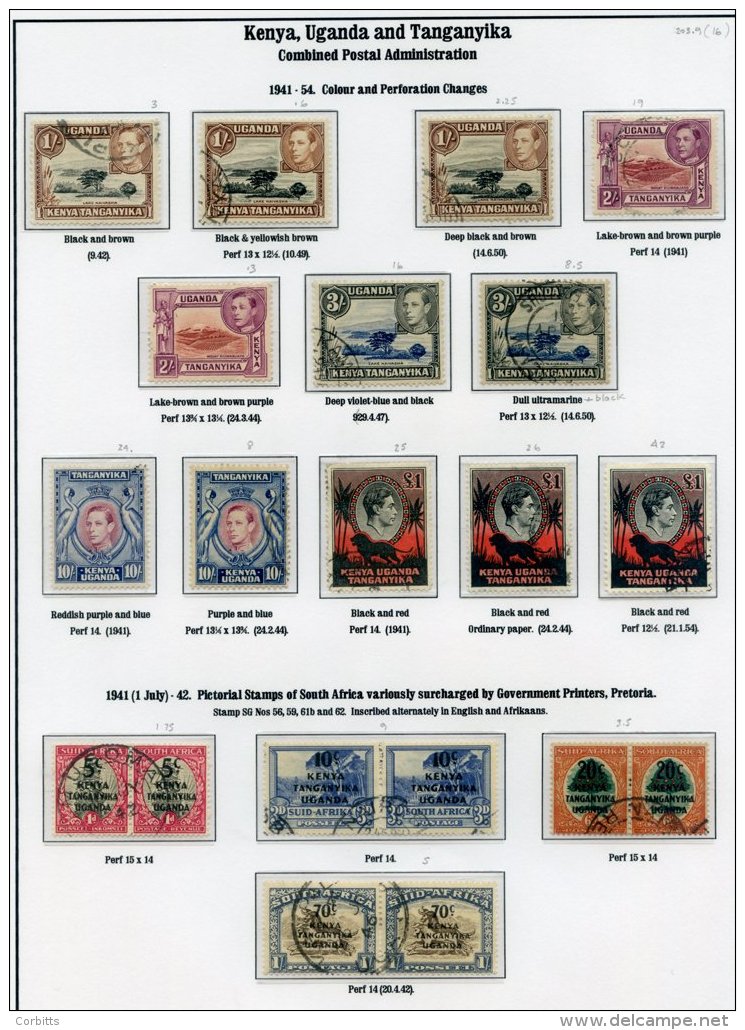 K.U.T 1937-52 Appears Complete Incl. Perf Variations &amp; Shades Etc. (67) Cat. &pound;565 - Sonstige & Ohne Zuordnung