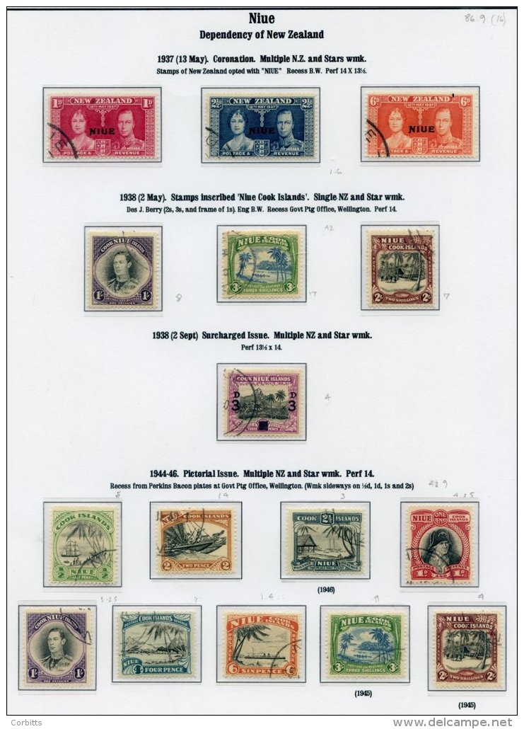 NIUE 1937-50 Complete, NORFOLK ISLAND 1947 (10 June) Set, WESTERN SAMOA 1939-46 Complete, TOKELAU 1948 Set &amp; PAPUA 1 - Sonstige & Ohne Zuordnung